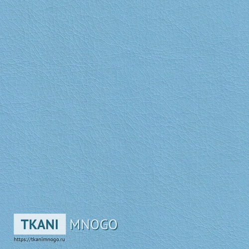Фото ткани R-7 Кожа искусственная крупным планом, цвет голубой, рисунок однотонный, производитель Китай