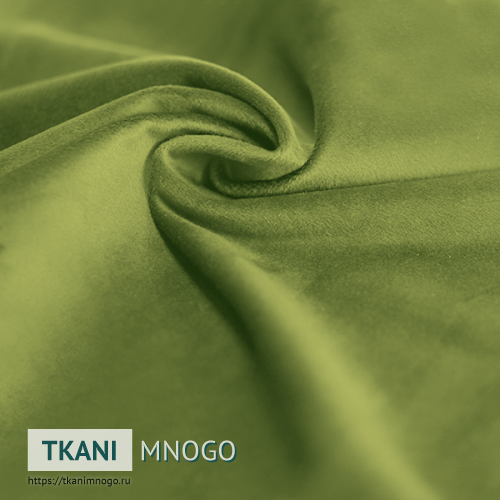 Фото “АМО-18” (однотонный зеленый) - ткани бархата