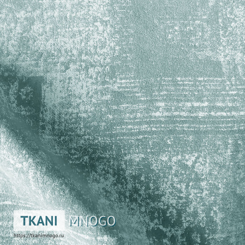 Фото обивки велюра “5” (узор зеленый, голубой)