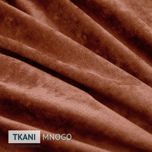 Фото материала велюра “14” (однотонный оранжевый)