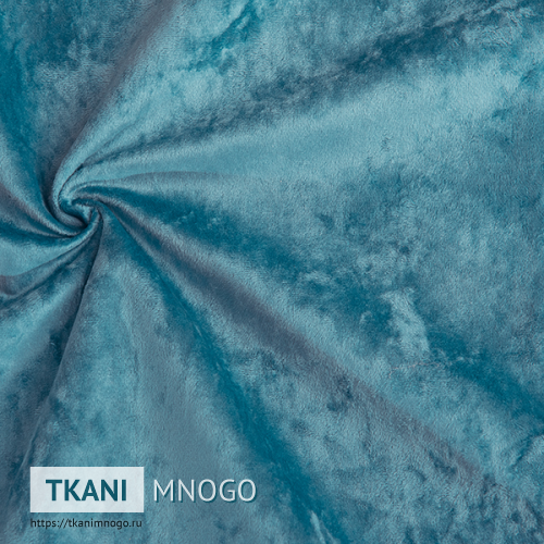 Фото фактуры велюра “024” (однотонный голубой)