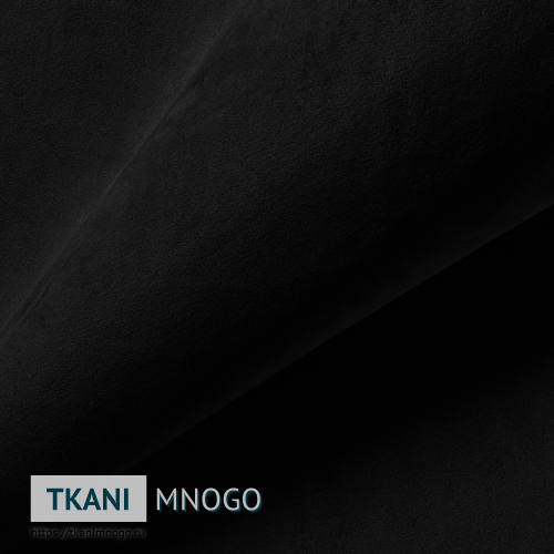 Фото обивки велюра “26” (однотонный черный)