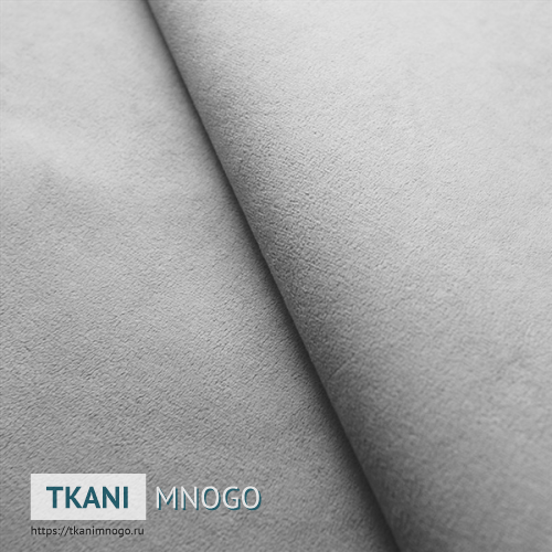 Фото ткани велюра “RS-1” (однотонный белый)