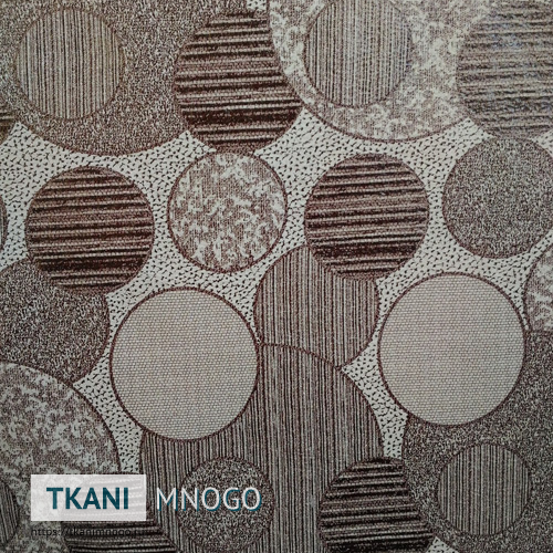 Фото материала 1052-1(арт.) - белый, коричневый геометрия. Производитель Китай. Замша - внешний вид.